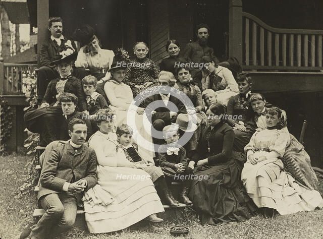 Stieglitz Family at Oaklawn, Lake George, 1888. Creator: Alfred Stieglitz.