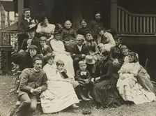 Stieglitz Family at Oaklawn, Lake George, 1888. Creator: Alfred Stieglitz