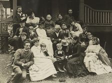 Stieglitz Family at Oaklawn, Lake George, 1888. Creator: Alfred Stieglitz