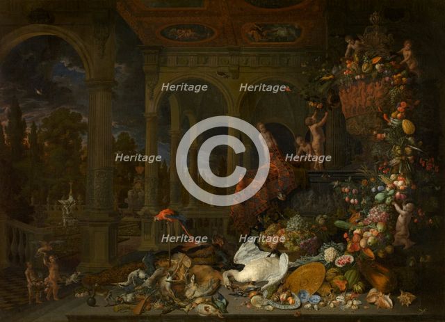 Still Life, 1680. Creator: Peeter Gysels.