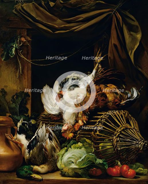 Still life, 1859. Creator: Josef Neugebauer.