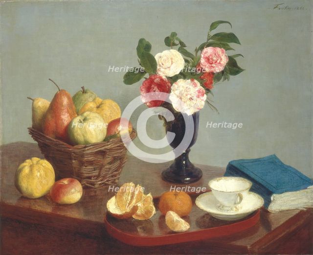 Still Life, 1866. Creator: Henri Fantin-Latour.