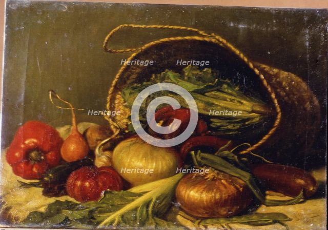 'Still life', 1862 by Gaietà Benavent.