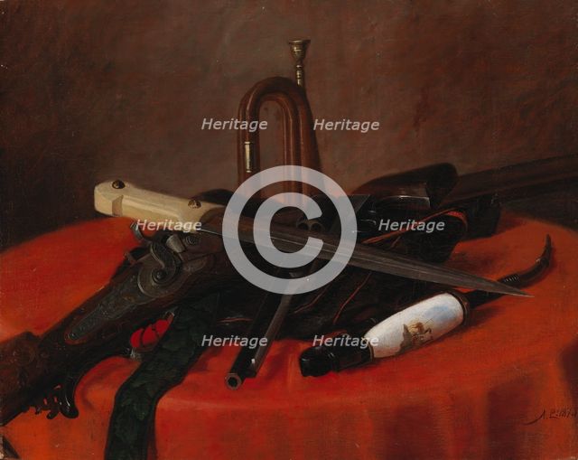Still Life, 1873. Creator: Albert Edelfelt.
