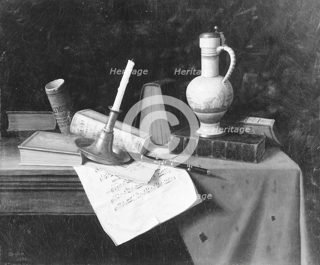 Still Life, 1888. Creator: William Michael Harnett.