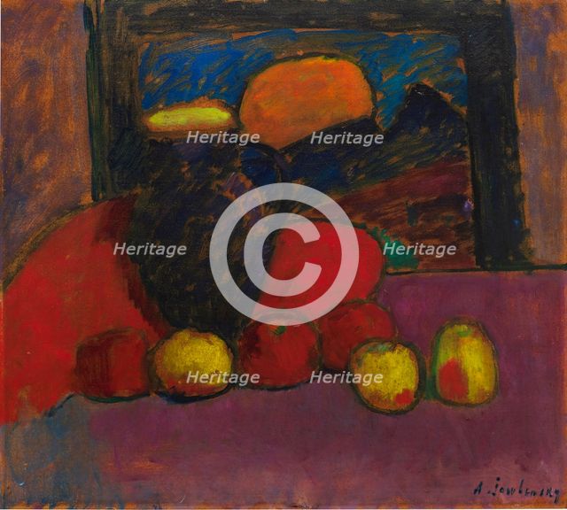 Still life, 1910. Creator: Alexei Jawlensky.