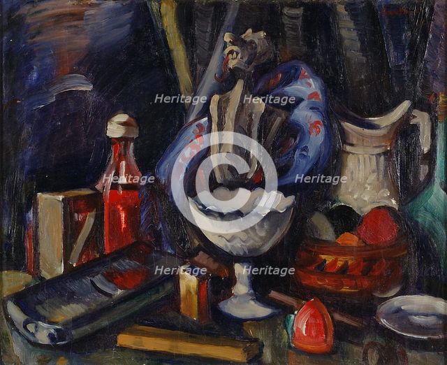 Still life, 1927. Creator: Anton Lindforss.
