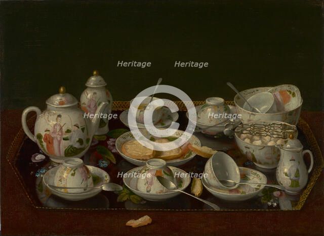 Still Life: Tea Set, about 1781-1783. Creator: Jean-Etienne Liotard.