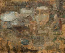 Still Life-two-sided painting, after 1920. Creator: Olga Boznanska