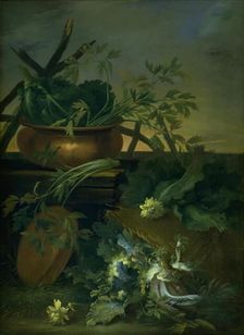 Still Life. Vegetables, 1675-1735. Creator: Jean Baptiste Gaijot Dubuisson
