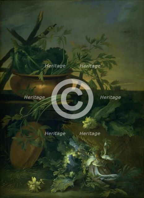 Still Life. Vegetables, 1675-1735. Creator: Jean Baptiste Gaijot Dubuisson.