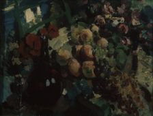 Still life. Vine and fruits, 1917. Artist: Korovin, Konstantin Alexeyevich (1861-1939)