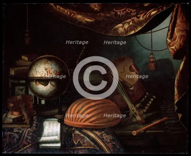 'Still life with Musical Instruments', 1715.  Artist: Bonaventura Bettera