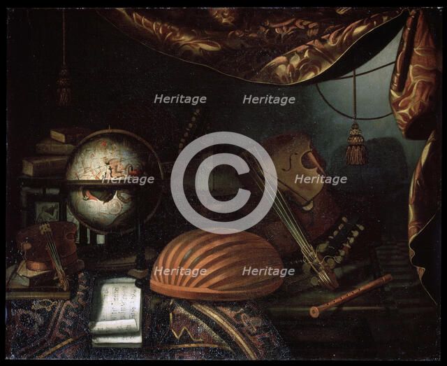 'Still life with Musical Instruments', 1715.  Artist: Bonaventura Bettera