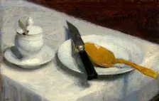 Still Life with Mustard Pot, 1860. Creator: Henri Fantin-Latour