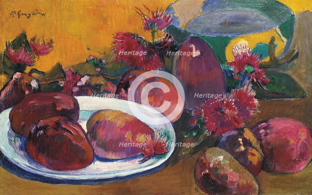 Still Life with Mangoes, ca 1891-1896. Artist: Gauguin, Paul Eugéne Henri (1848-1903)