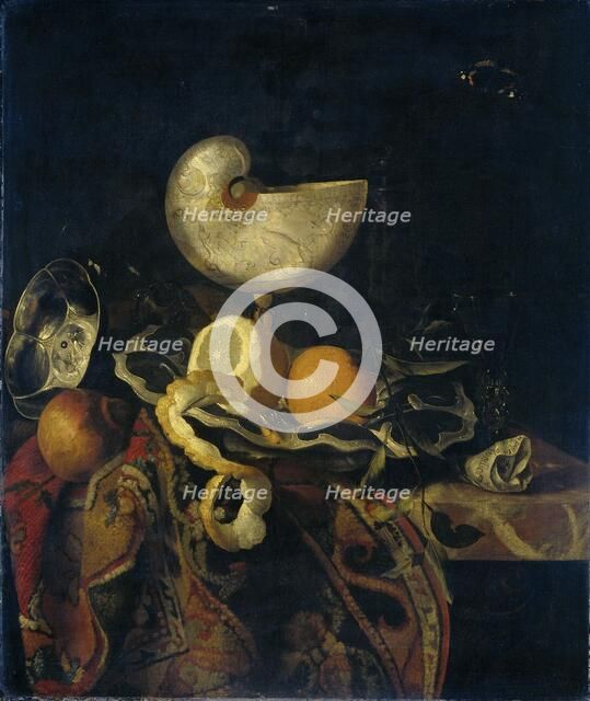 Still Life with Nautilus Cup, 1648-1688. Creator: Frans Sant-Acker.