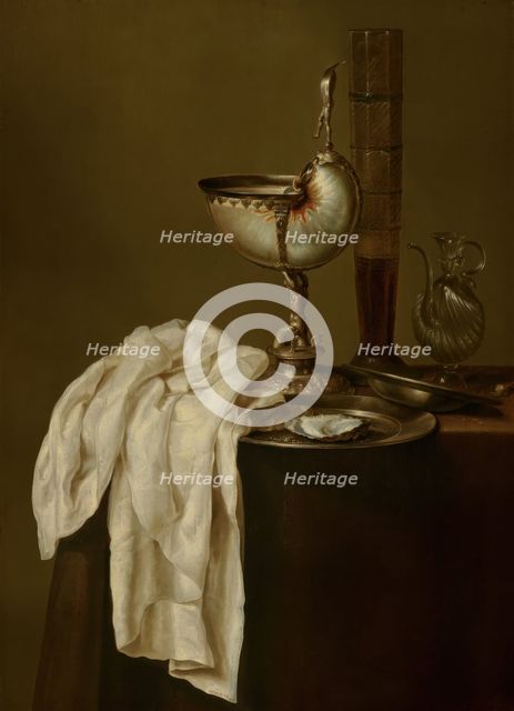 Still Life with Nautilus Cup, 1640. Creator: Willem Claesz. Heda.