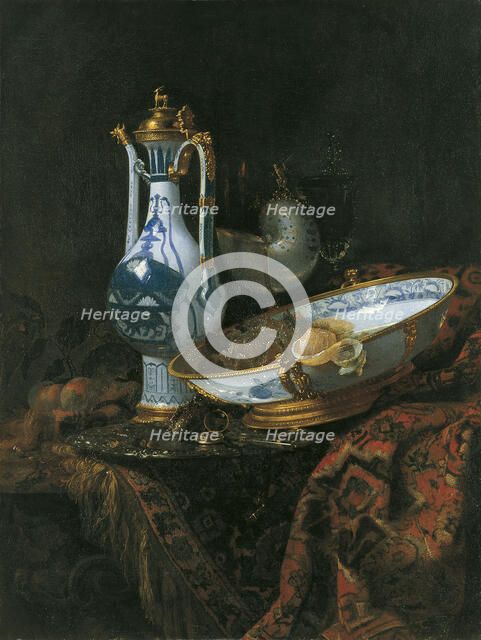 Still life with Nautilus Cup. Artist: Kalf, Willem (1619-1693)