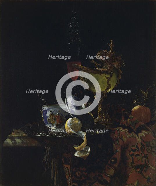 Still life with Nautilus Cup. Artist: Kalf, Willem (1619-1693)