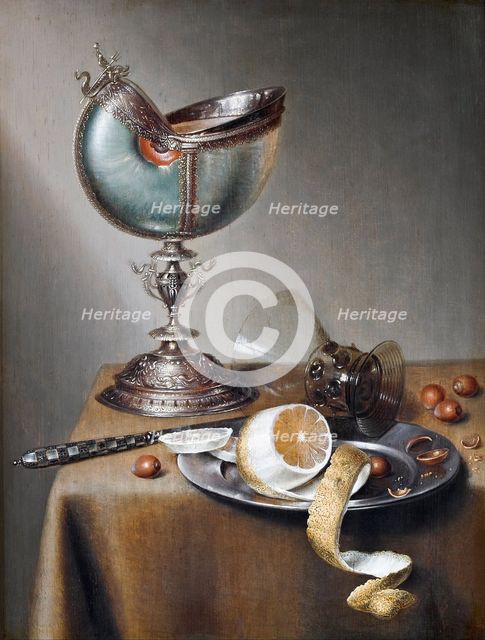Still-Life with Nautilus Cup. Artist: Stomme, Marten Boelema de (1611-1644)