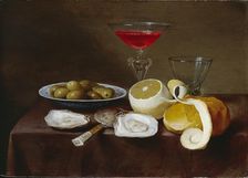 Still Life with Oysters, c1616-1666. Artist: Jacob Foppens van Es