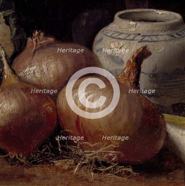 Still Life with Onions, 1882. Creator: Eugène Jansson.