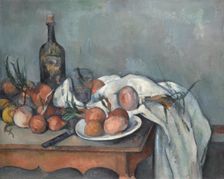 Still Life with Onions, 1896-1898. Artist: Cézanne, Paul (1839-1906)