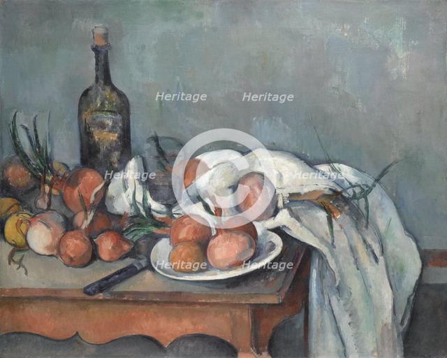 Still Life with Onions, 1896-1898. Artist: Cézanne, Paul (1839-1906)
