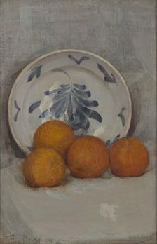 Still life with oranges, 1900. Creator: Mondrian, Piet (1872-1944)