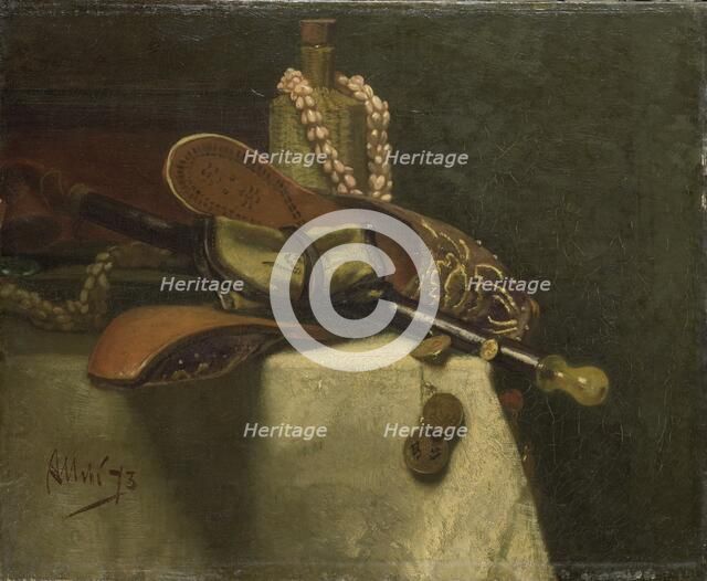 Still Life with Oriental Slippers, 1873. Creator: August Allebe.