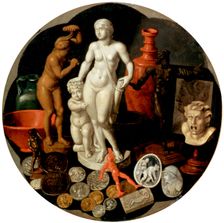 Still Life with a Collection of Curiosities 17th century. Creator: Borcht, Hendrik the Younger, van der (1614-1676)