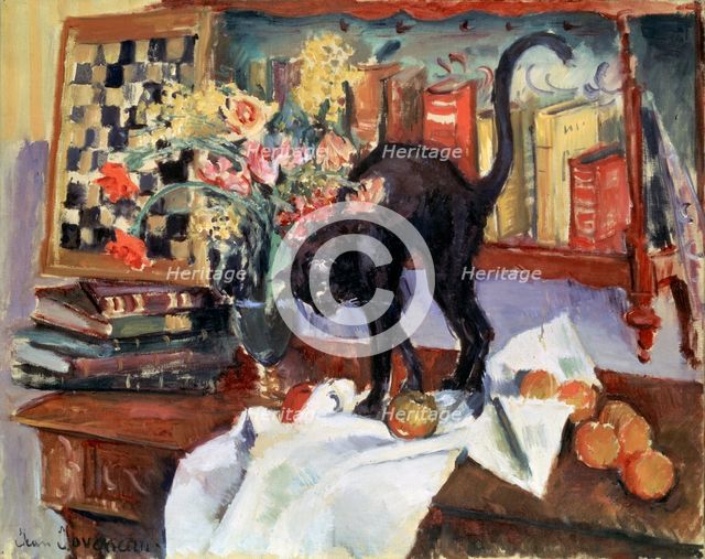 'Still Life with a Cat', 1912.  Artist: Jean Joveneau