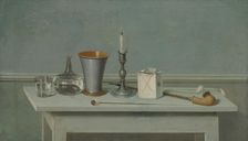 Still Life with a Candle, 1795-1797. Creator: Nils Schillmark