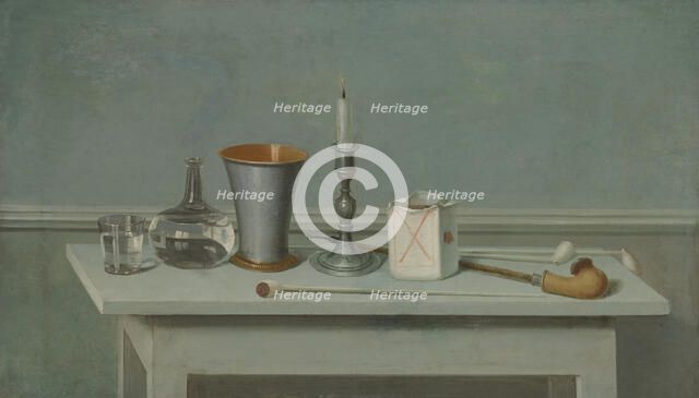 Still Life with a Candle, 1795-1797. Creator: Nils Schillmark.