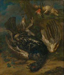 Still life with a capercaillie, 1720-1730. Creator: Johann Georg de Hamilton