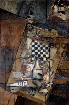 Still Life with a Chessboard 1912. Artist: Louis Marcoussis