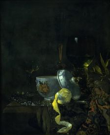 Still Life with a Chinese Porcelain Bowl, 1662. Creator: Willem Kalf