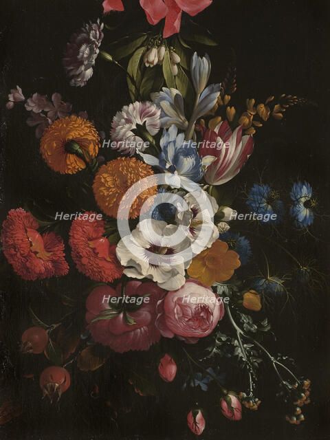 Still Life with a Bouquet of Flowers. Creator: Johann Johnsen.