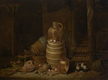 Still Life with a Barrel, c1640. Creator: Jan Spanjaert