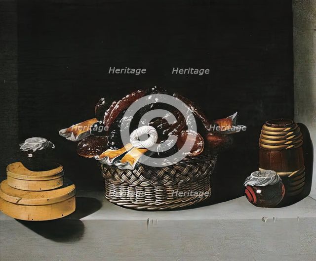 Still-Life with a Basket and Sweetmeats, 1622. Creator: Juan van der Hamen y León.
