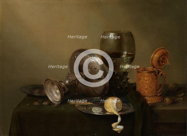 Still life with a Gilded Beer Tankard, 1634. Creator: Willem Claesz Heda.