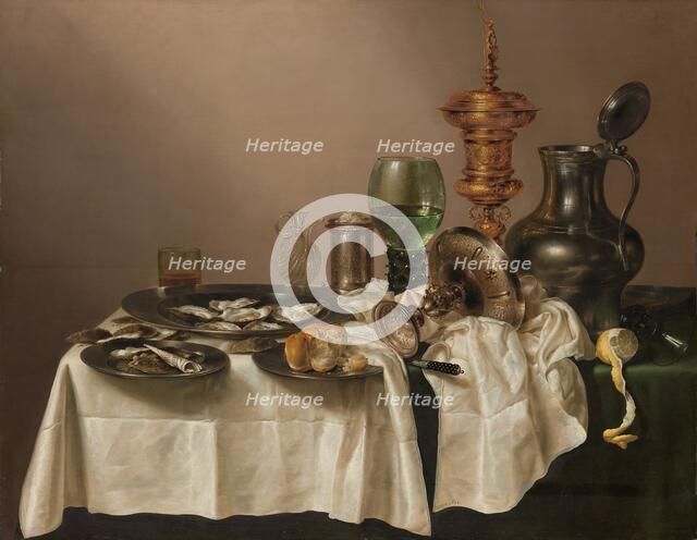 Still Life with a Gilt Cup, 1635. Creator: Willem Claesz Heda.