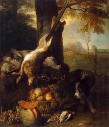 Still Life with a Dead Hare and Fruit, 1711. Creator: Alexandre François Desportes