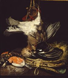 Still Life with a dead Jay, late 17th century. Artist: Isaac Derues