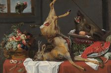 Still Life with a Dead Stag, 1650. Creator: Frans Snyders