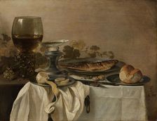 Still Life with a Fish, 1647. Creator: Pieter Claesz