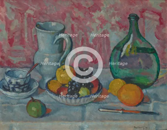 Still Life with a Knife, 1909. Creator: Jozef Pankiewicz.