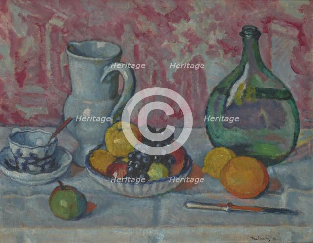 Still Life with a Knife, 1909. Creator: Jozef Pankiewicz.