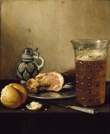 Still Life with a Ham, 1642. Artist: Pieter Claesz